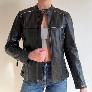 Mossi Motor Sports Apparel Leather Moto Jacket